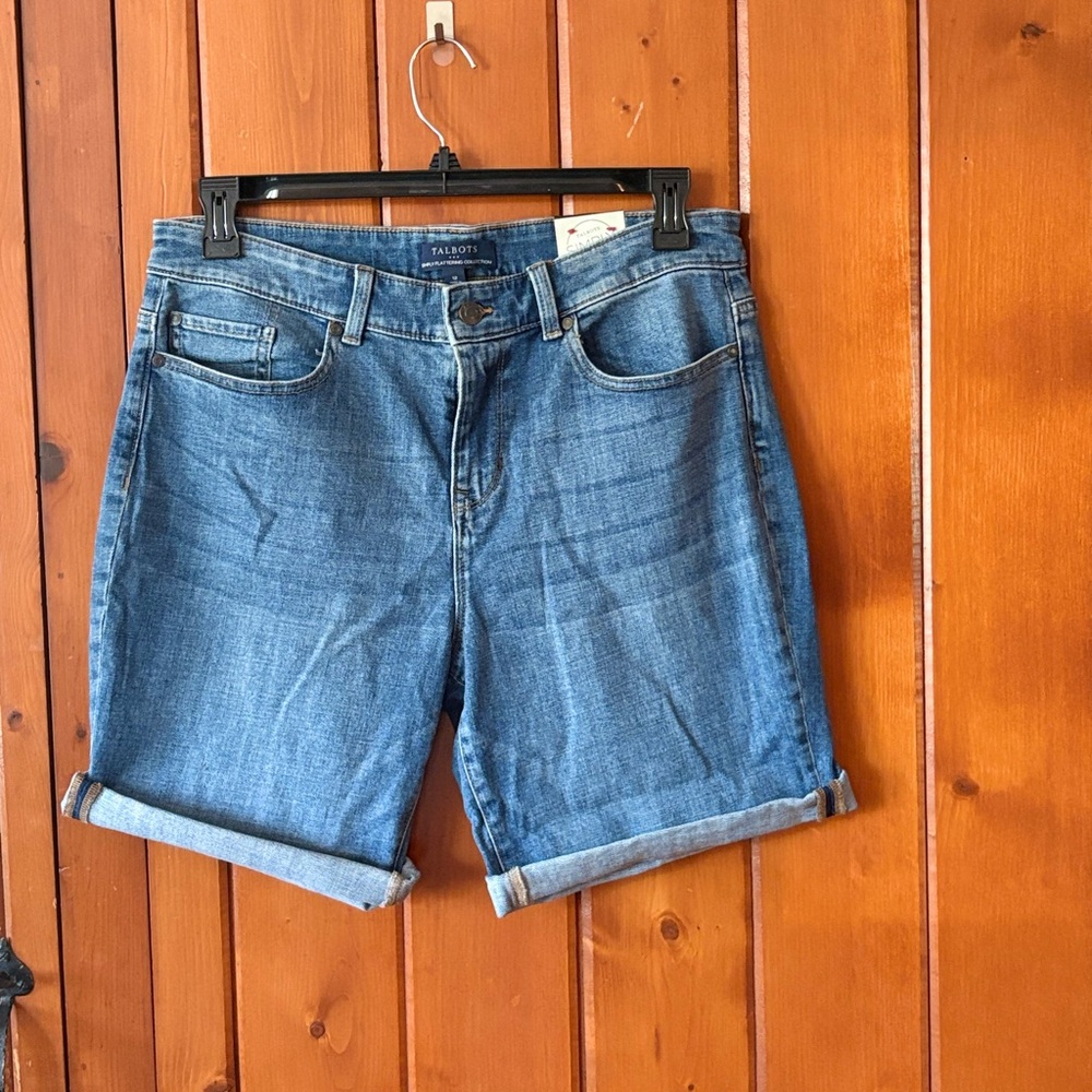 Faded Denim Blue Jean Shorts